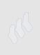 Three-pack of white stretch cotton sports socks_0