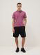 Purple stretch cotton polo shirt, regular fit_1