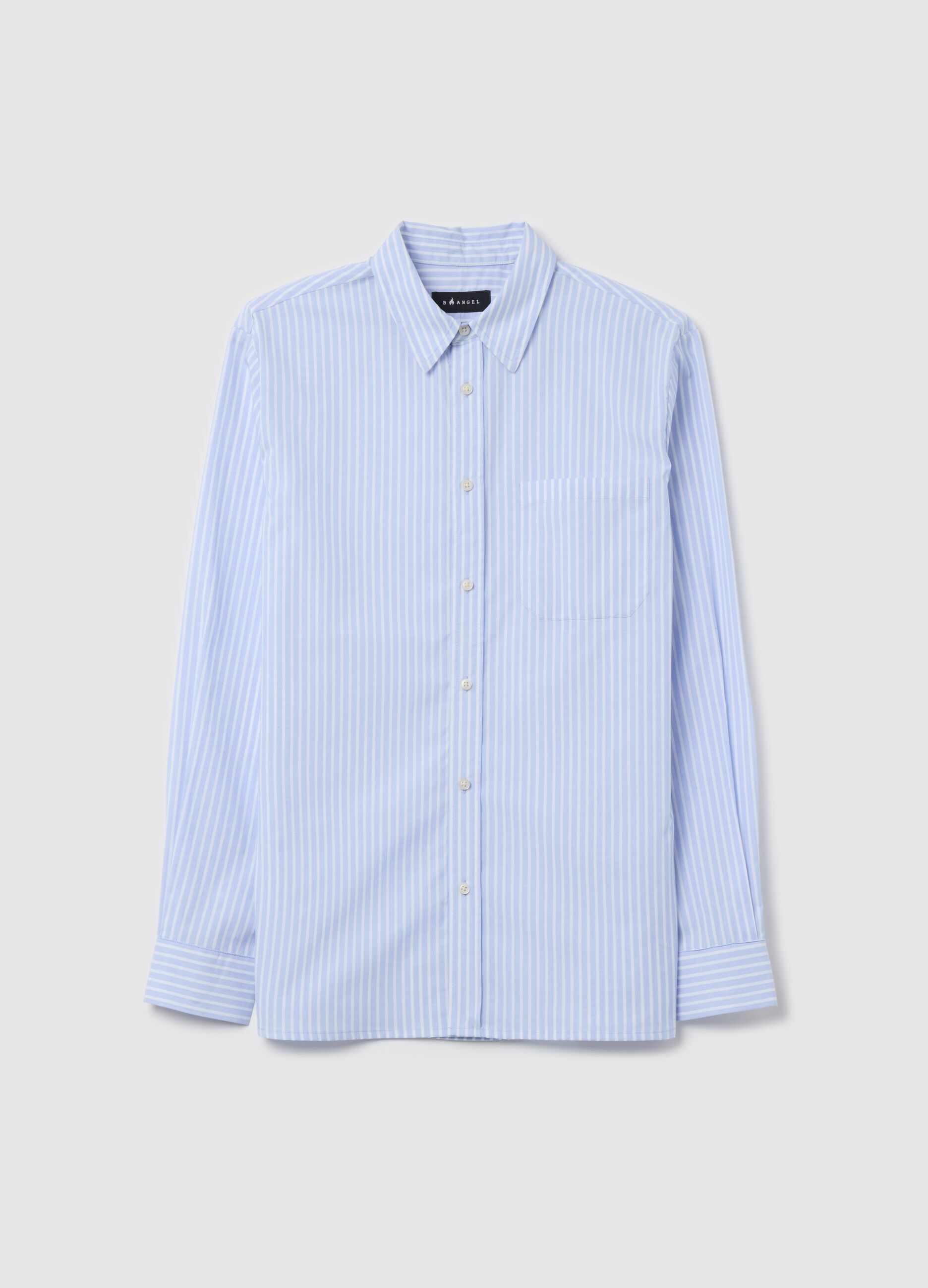 Striped shirt with pocket