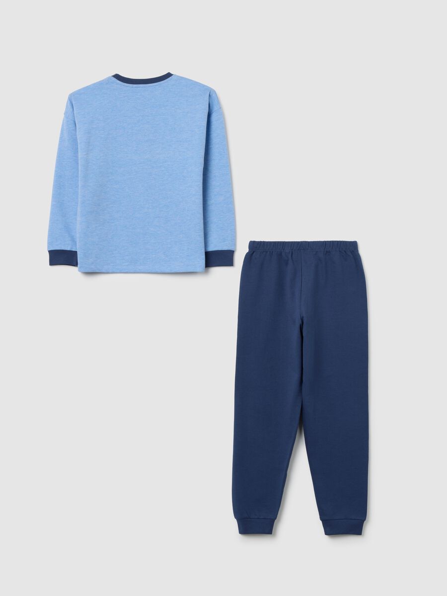 Super Mario Blue Regular Fit Children's Cotton Blend Pyjamas_1