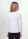 T-shirt bianca in cotone organico e viscosa elasticizzato con collo a costine per ragazza_3