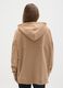 Beige maternity hoodie with zip_3