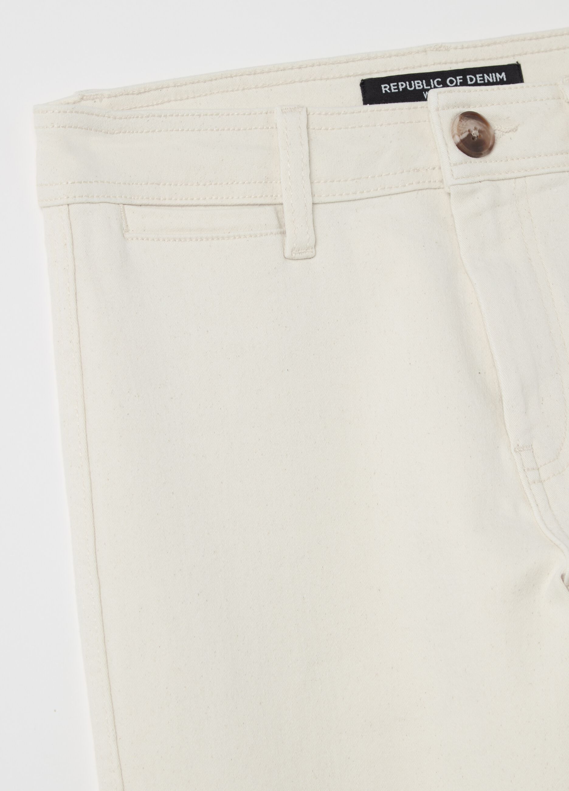 Culotte jeans with high rise