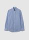 Multicolour cotton blend regular fit shirt_0