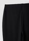 Black flared leggings in stretch fabric_1