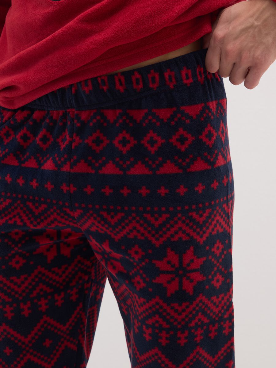 Multicolour regular fit pyjamas with Christmas motif_3