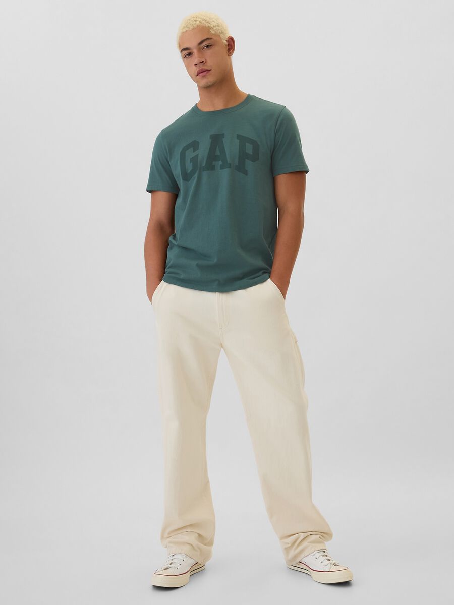 Cotton T-shirt with logo print_1
