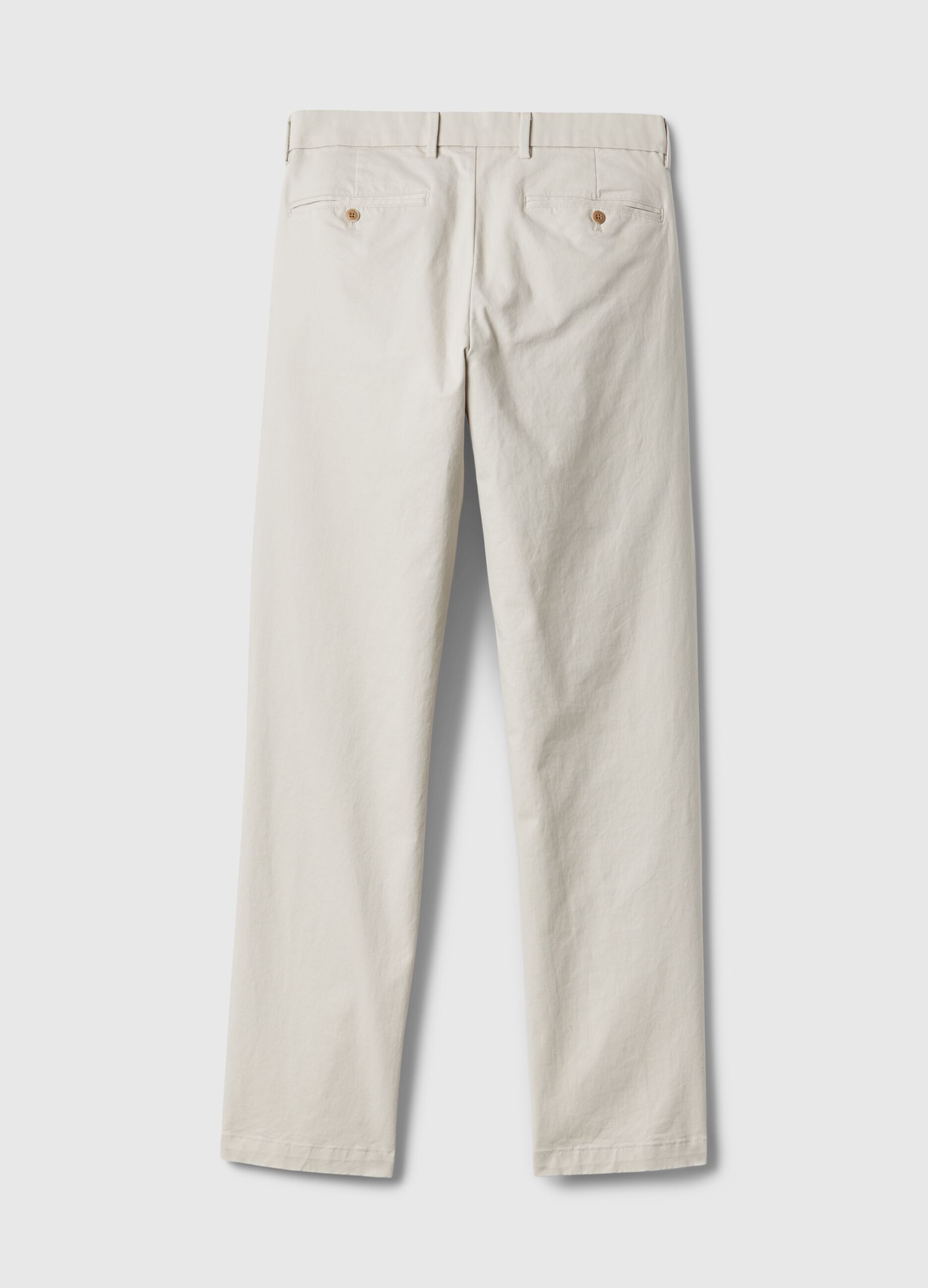 Straight-fit trousers in stretch cotton