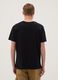 Black pure cotton T-shirt with graphic print_3