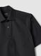 Black short-sleeve shirt with classic collar_5