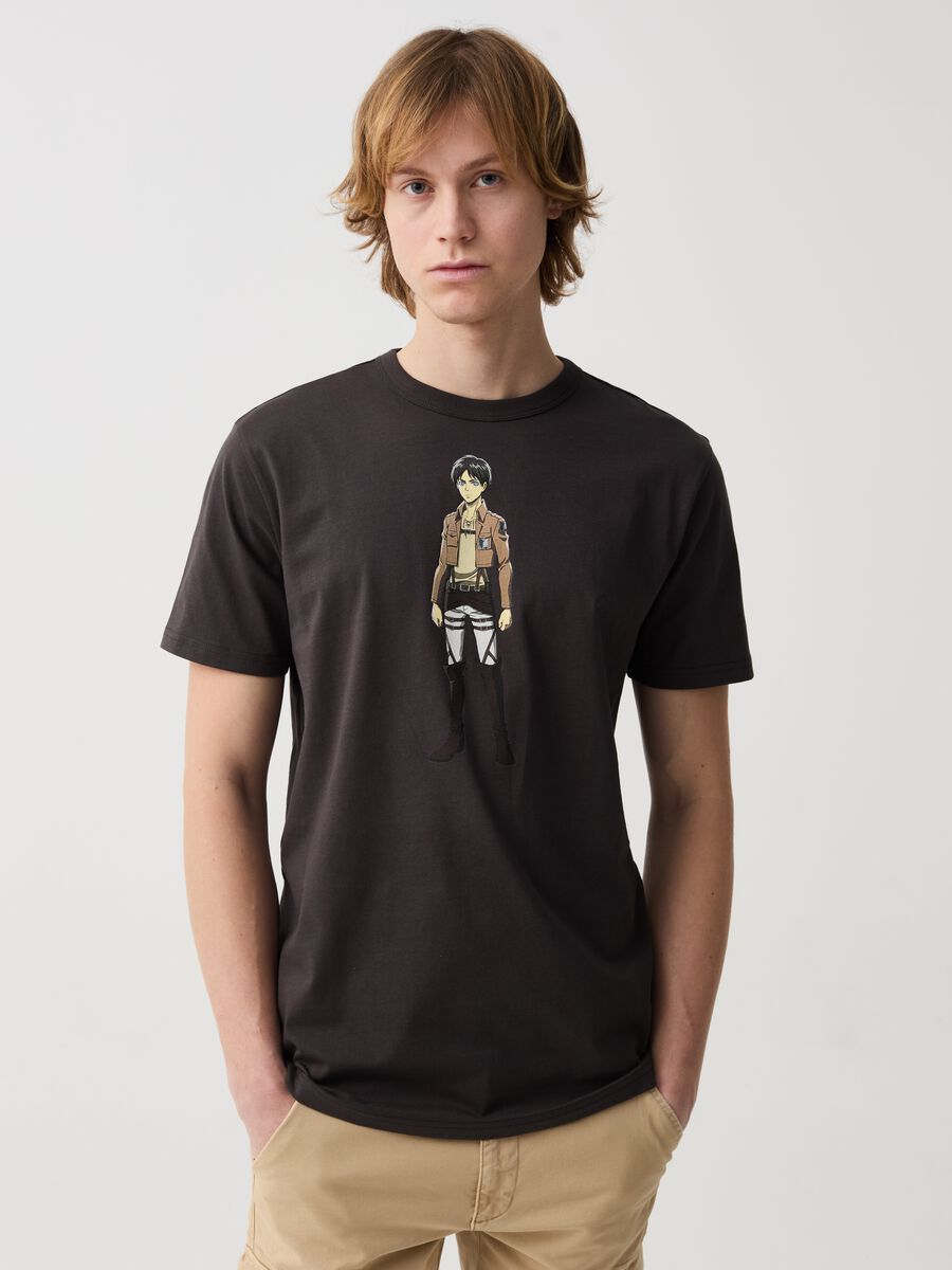 T-shirt with Eren Jaeger print_0