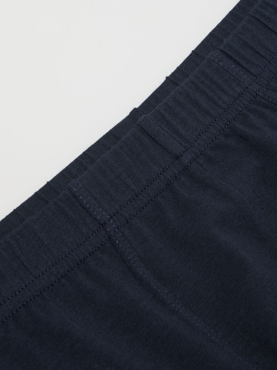 Blue Cotton Boxer Regular Fit_5
