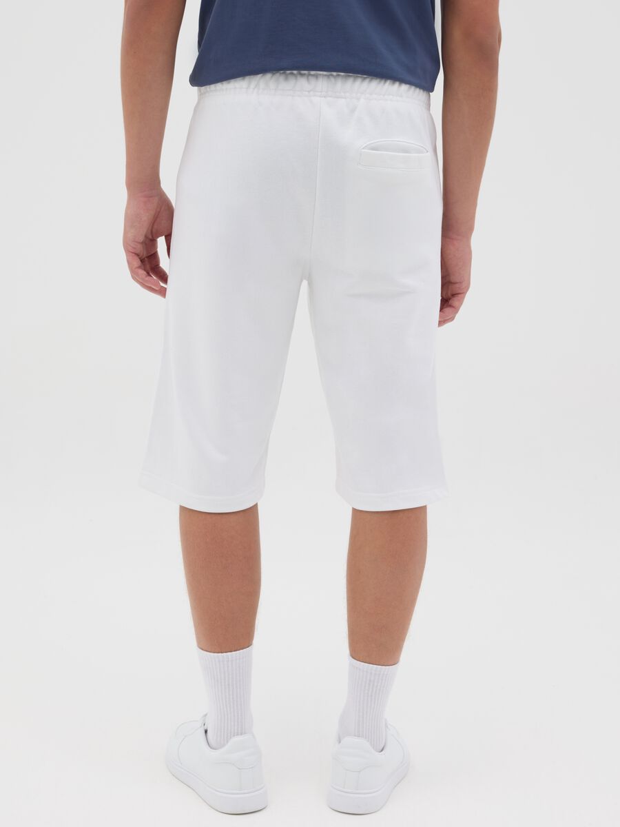 White Everlast Sports Bermuda Shorts_2