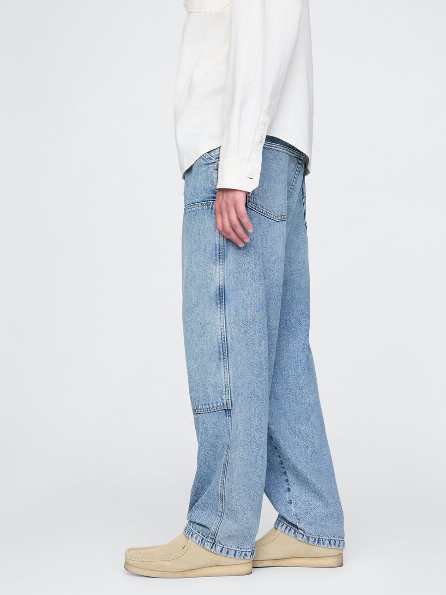 Gap baggy blue jeans in cotton and Lyocell_3