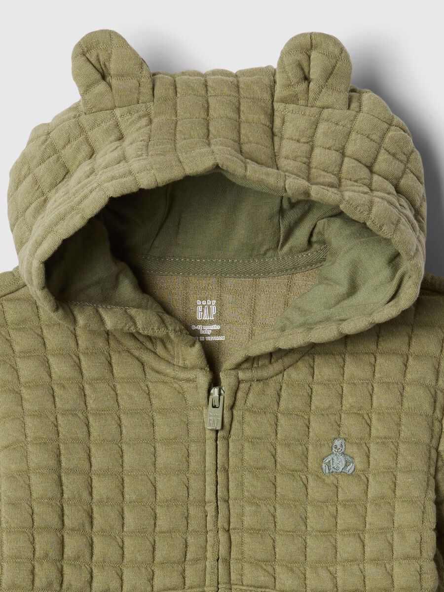 Top and trousers set in quilted fleece_2