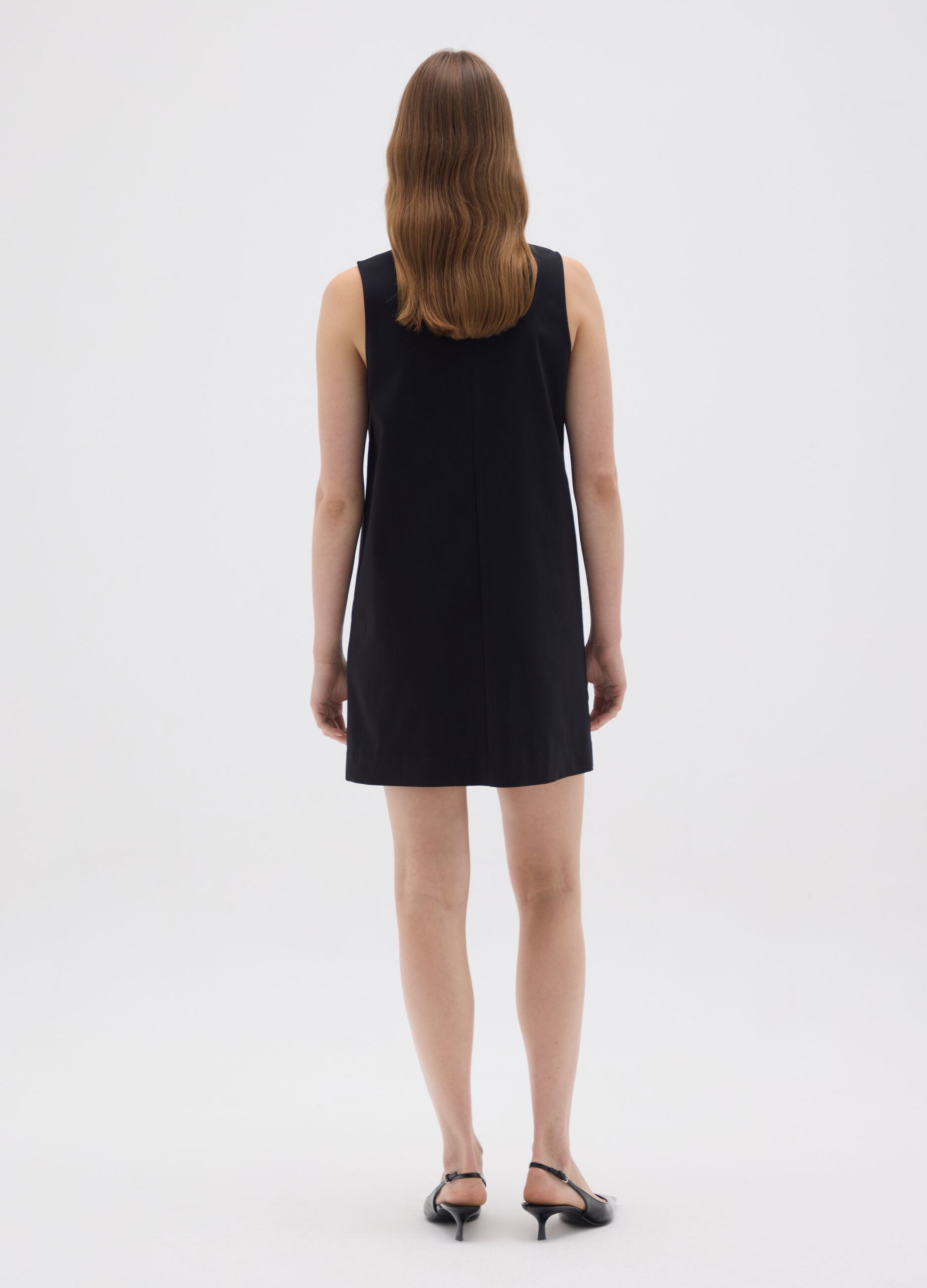 Black viscose blend women's dress