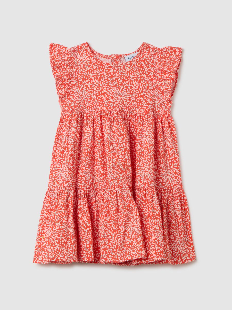 Girls' Multicolour Cotton Dress Regular Fit_0