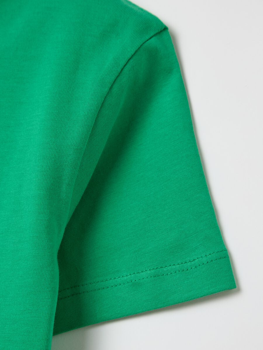 Solid colour T-shirt in organic cotton_2