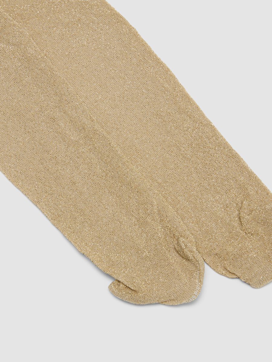 White stretch tights with shimmering yarn_1