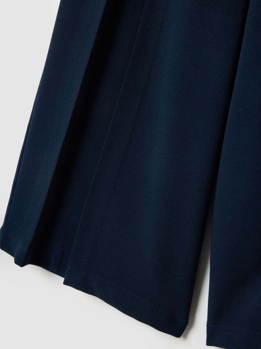 Culotte blu da bambina regular fit con elastico in vita_3