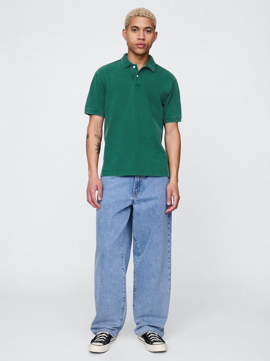Green pure cotton polo Gap_1