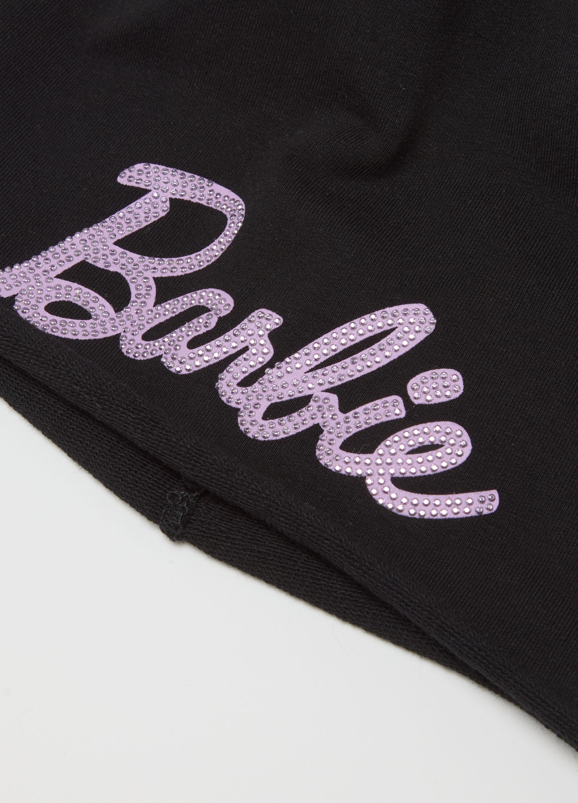 Girls' Stretch Cotton Black Hat