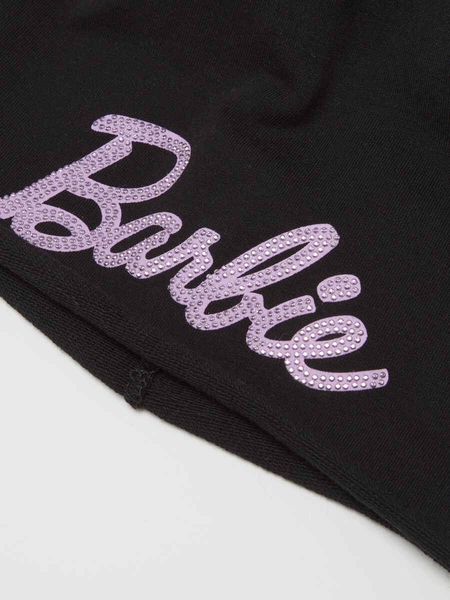 Girls' Stretch Cotton Black Hat_1