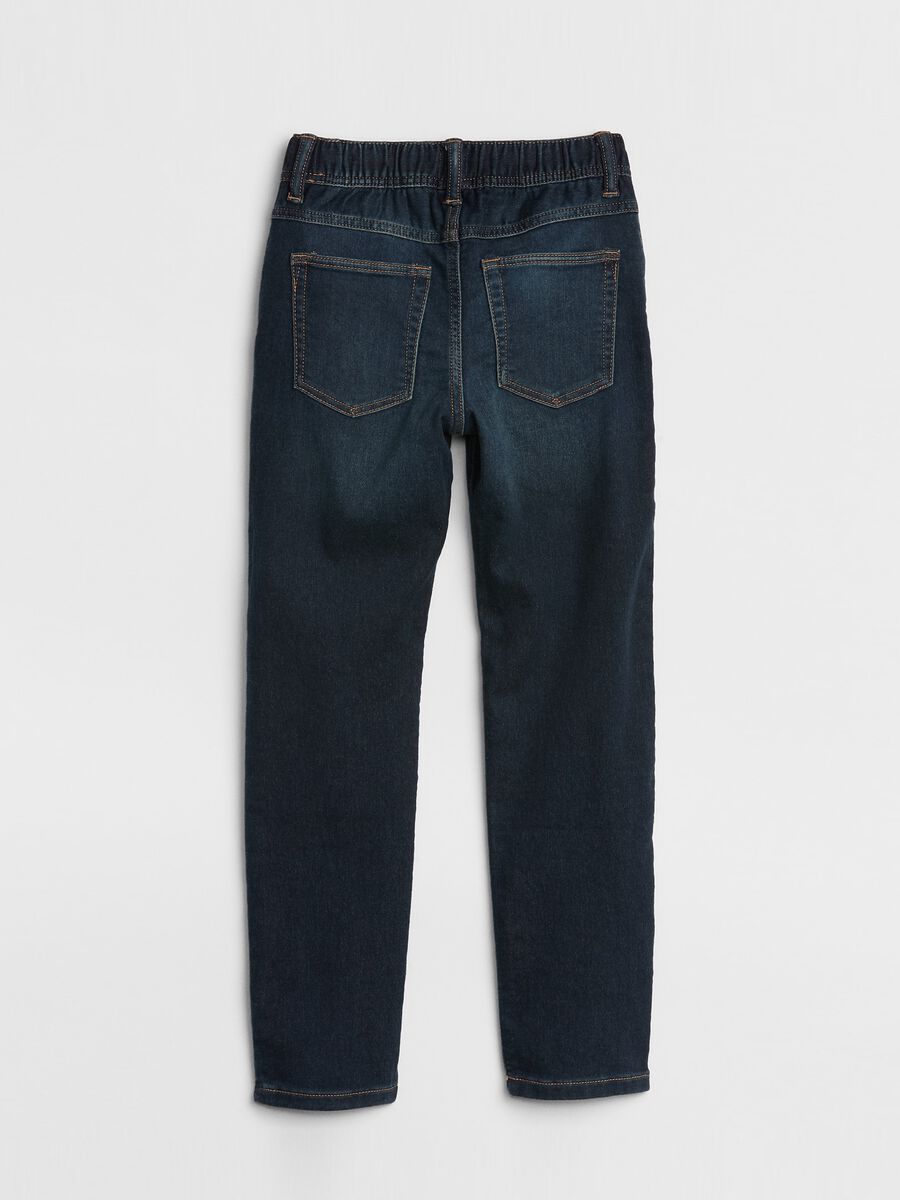Joggers in denim con coulisse _1