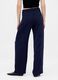 Wide-leg blue trousers in stretchy fabric_2
