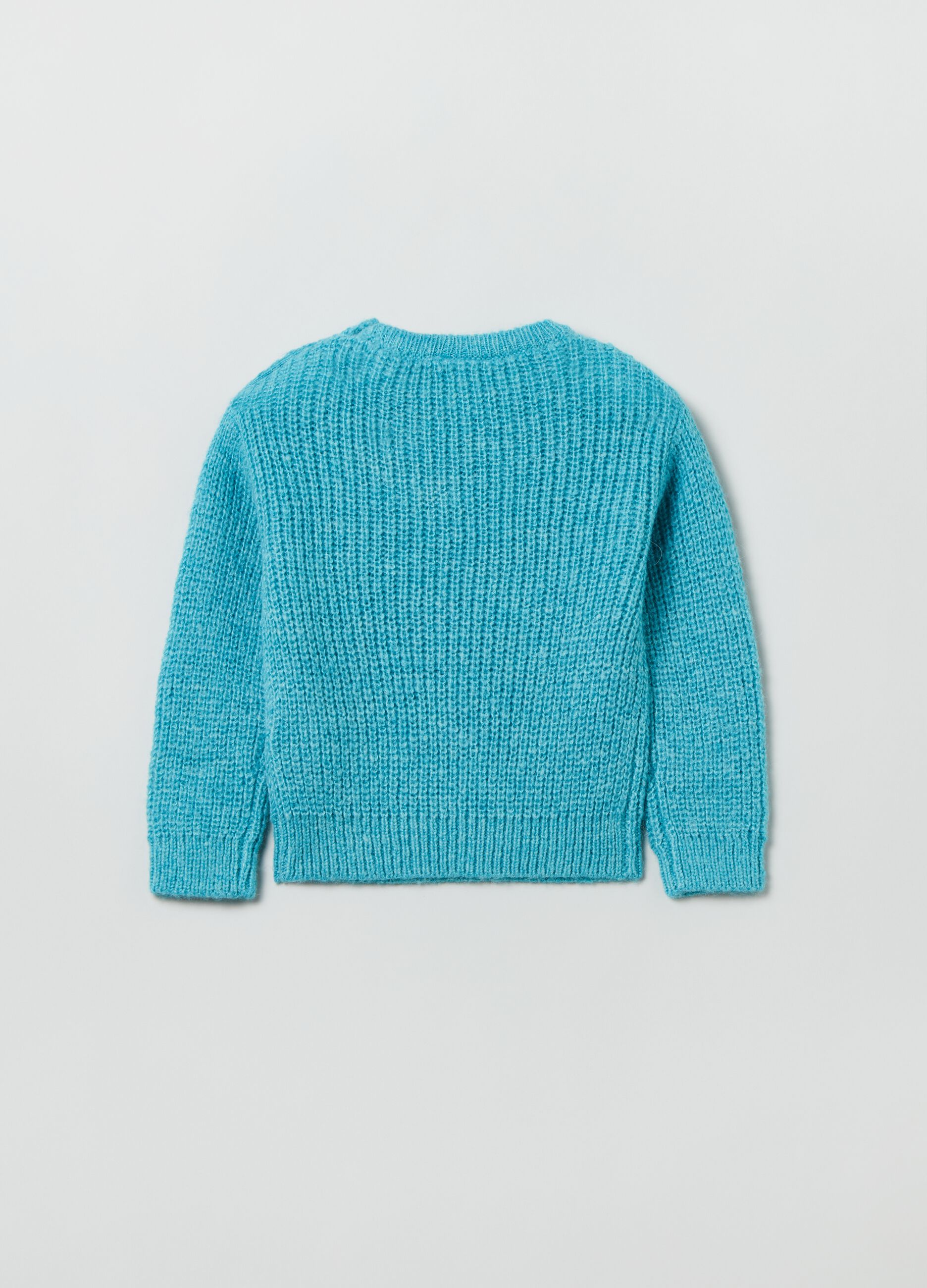 Pullover in maglia traforata_1