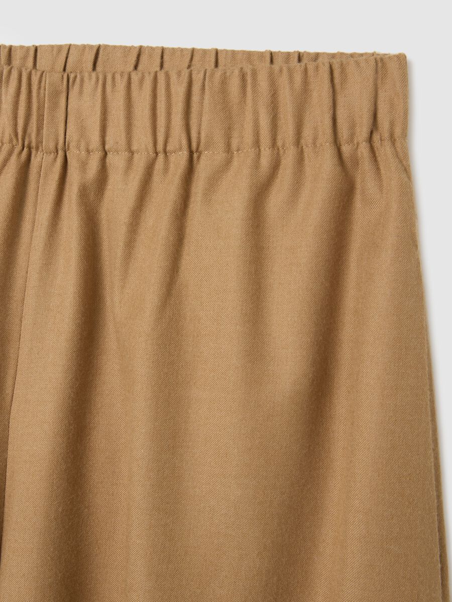 Pantaloni a gamba larga beige relaxed fit_1