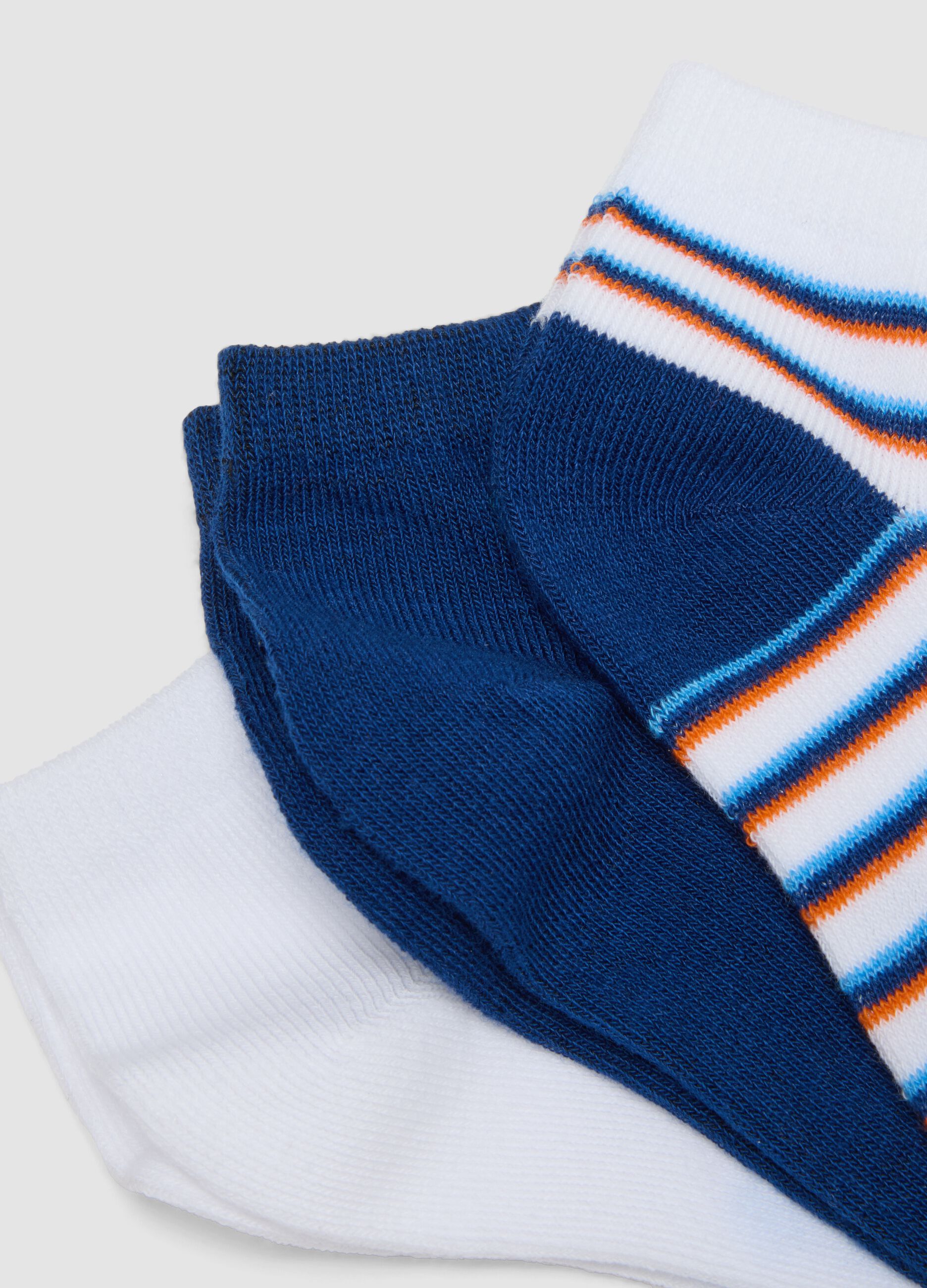 Kids&rsquo; multicolour stretch cotton-blend socks multipack