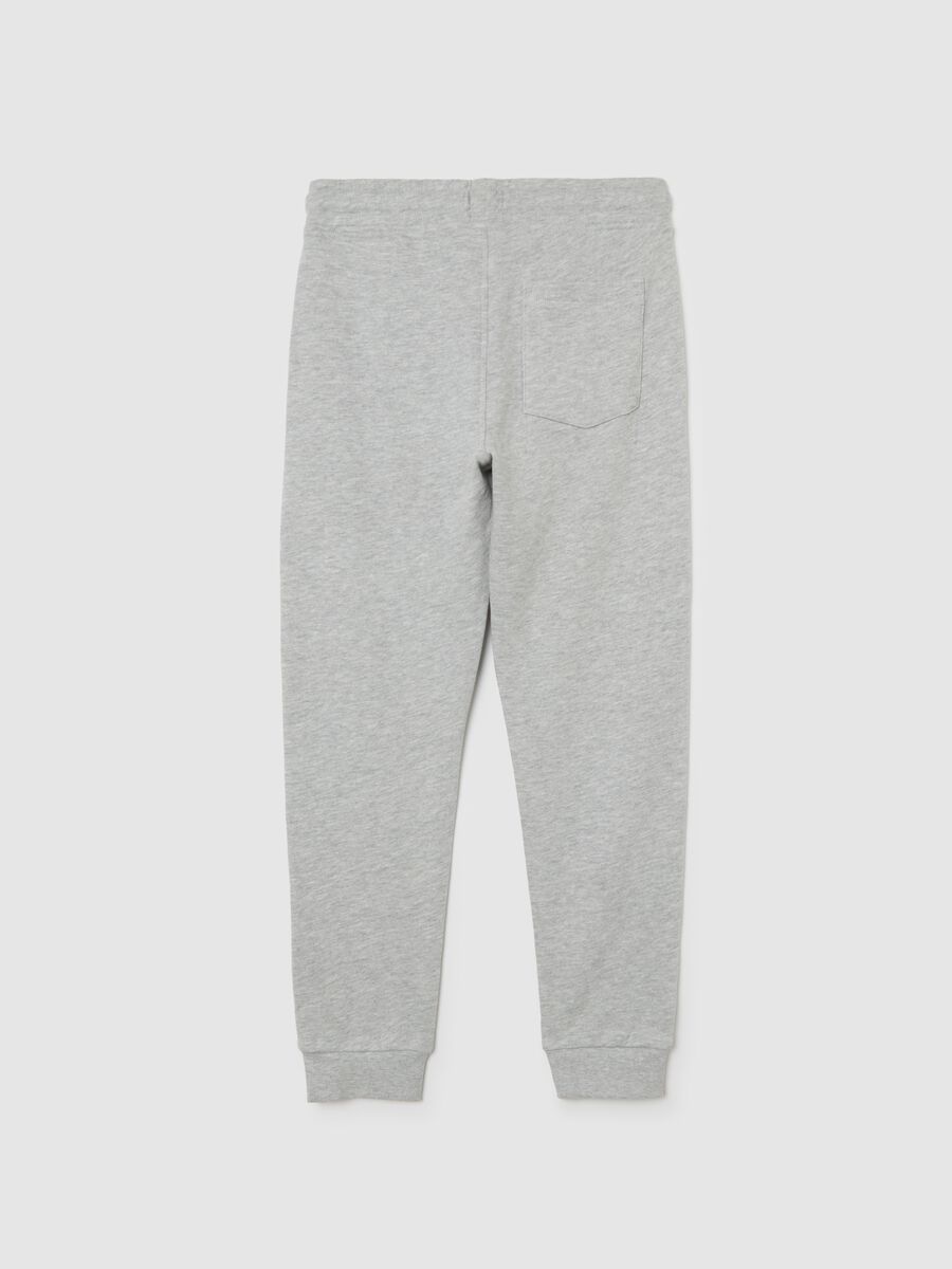 Pantaloni grigi regular in cotone per ragazzo_1