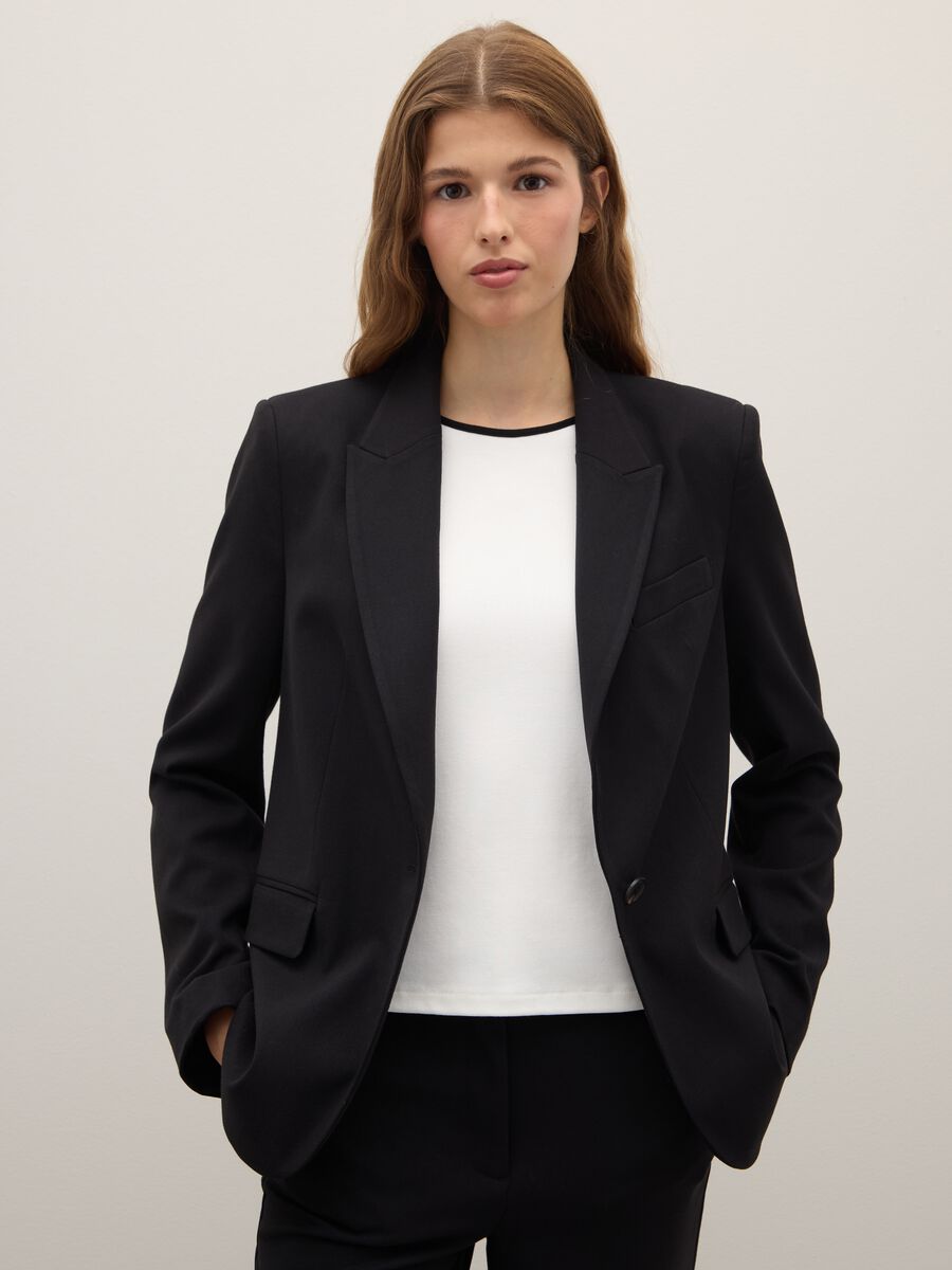 Blazer nero regular fit_1
