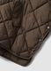 Brown padded oversized hooded jacket with zip_1