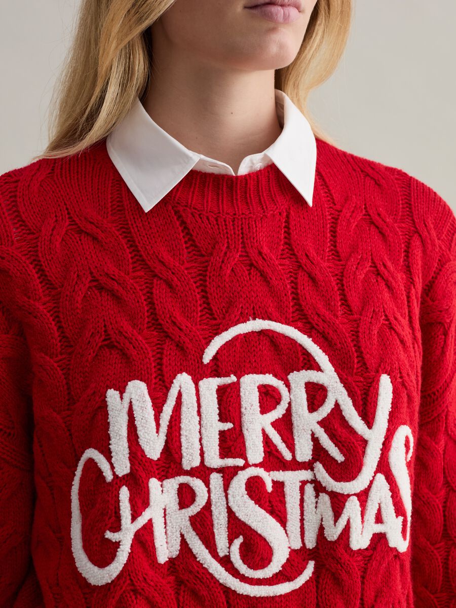 Christmas Jumper with bouclé application_2