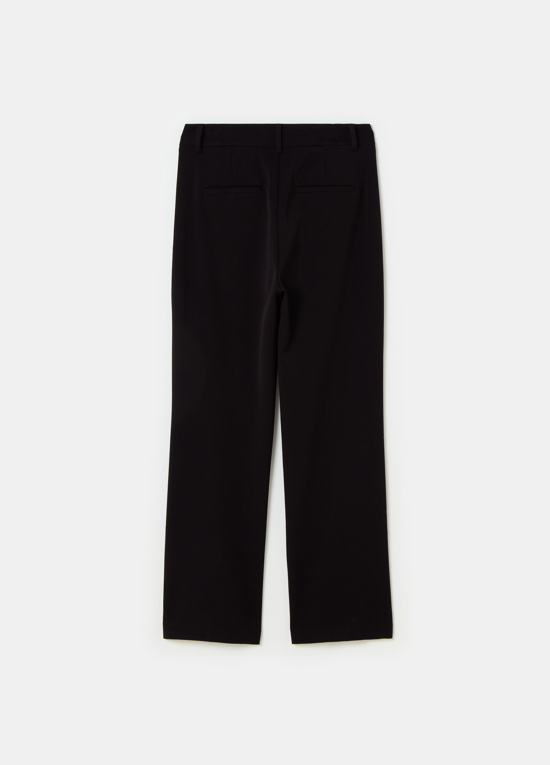Pantaloni bootcut in tessuto elasticizzato PIOMBO