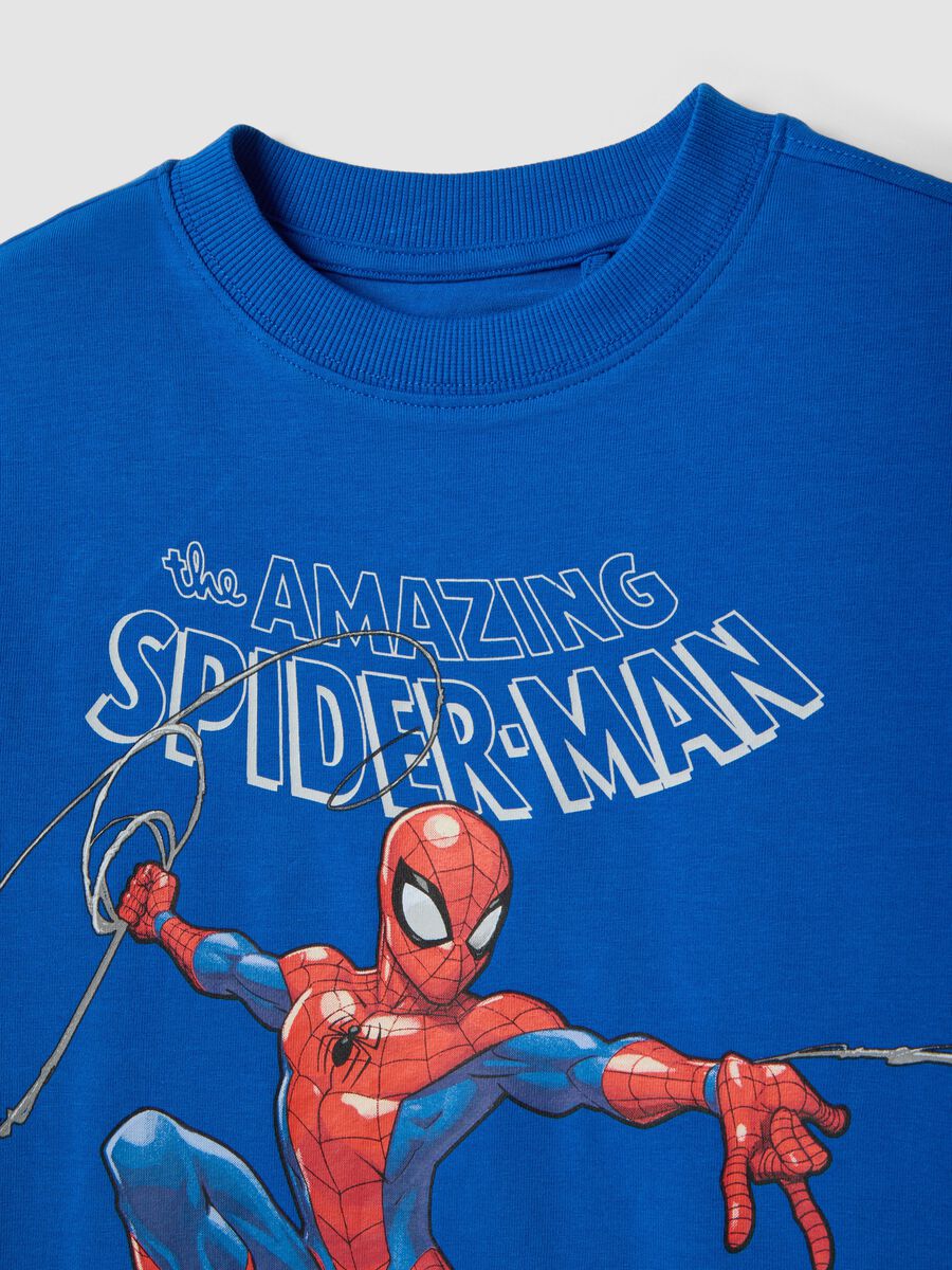 Kids&rsquo; multicolour stretch-cotton set with Marvel prints_2