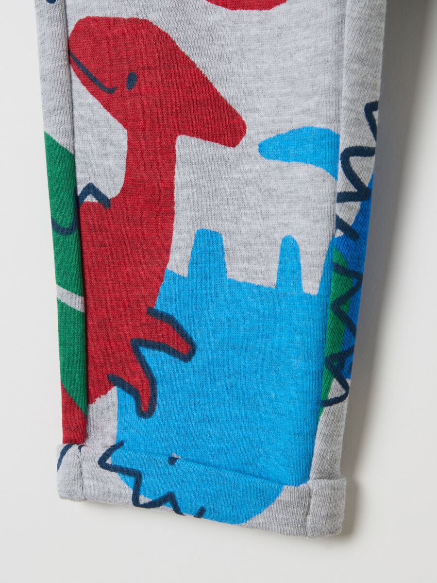 Joggers with all-over dinosaurs print_3