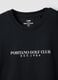 Black slogan T-shirt in pure cotton, regular fit_5