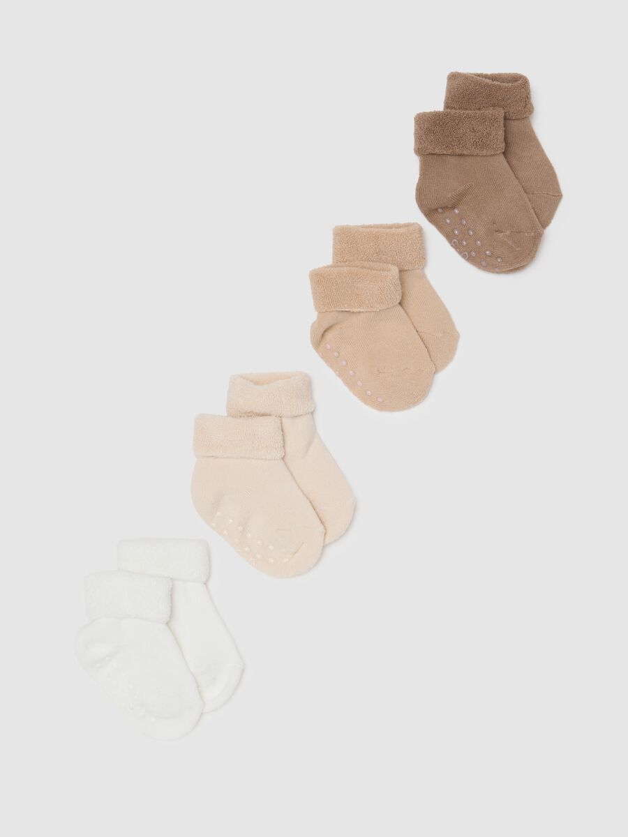 Set of three-pack multicolour stretchy cotton baby socks_0