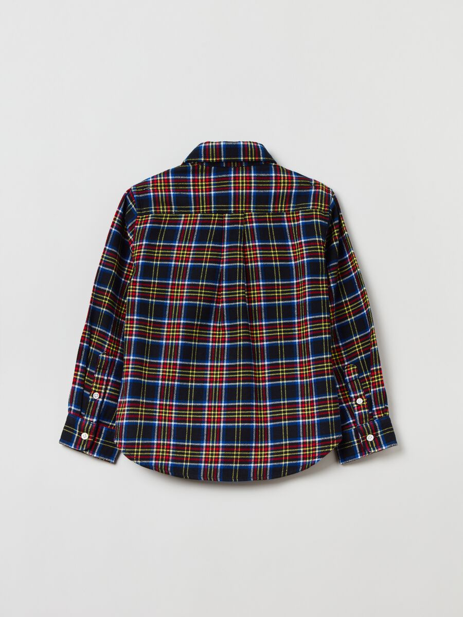 Camicia in cotone fantasia tartan_4