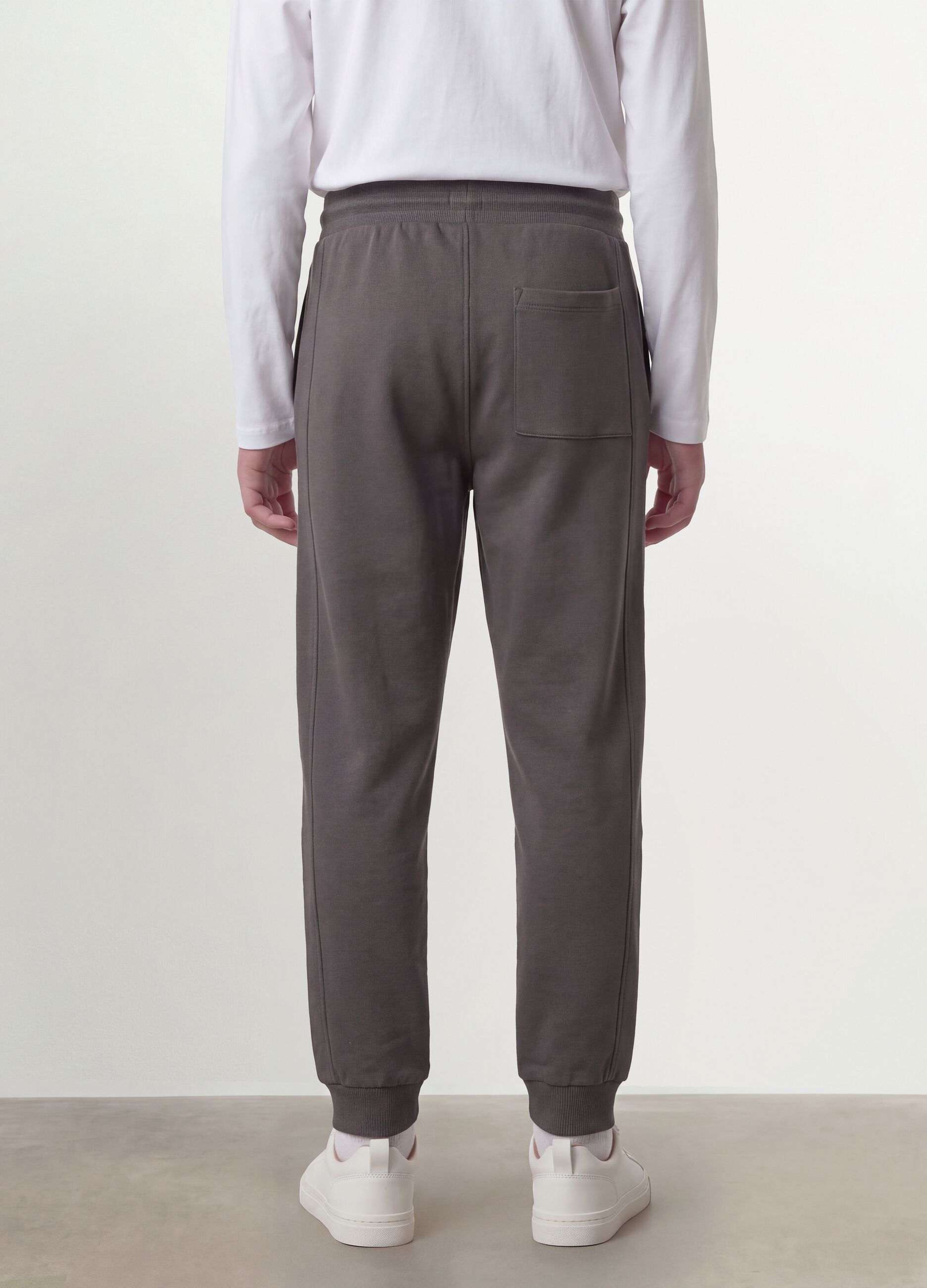 Grey organic cotton joggers