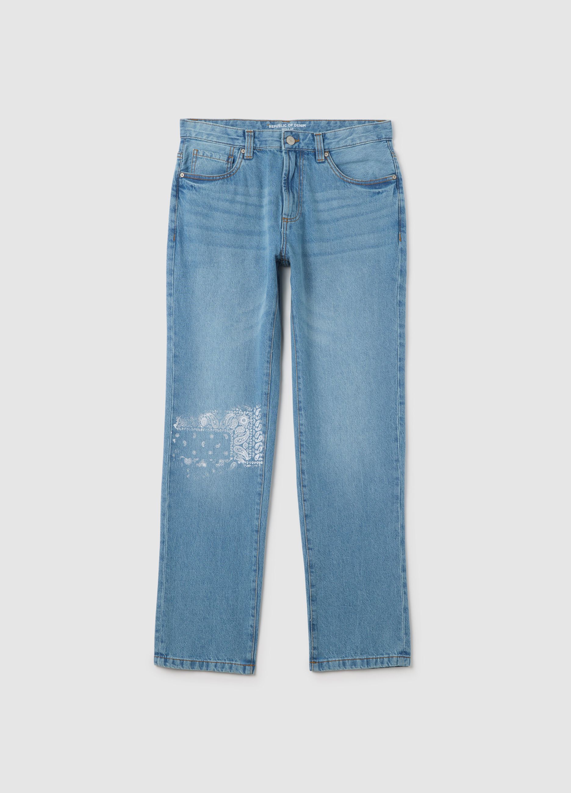 Regular-fit jeans with five pockets