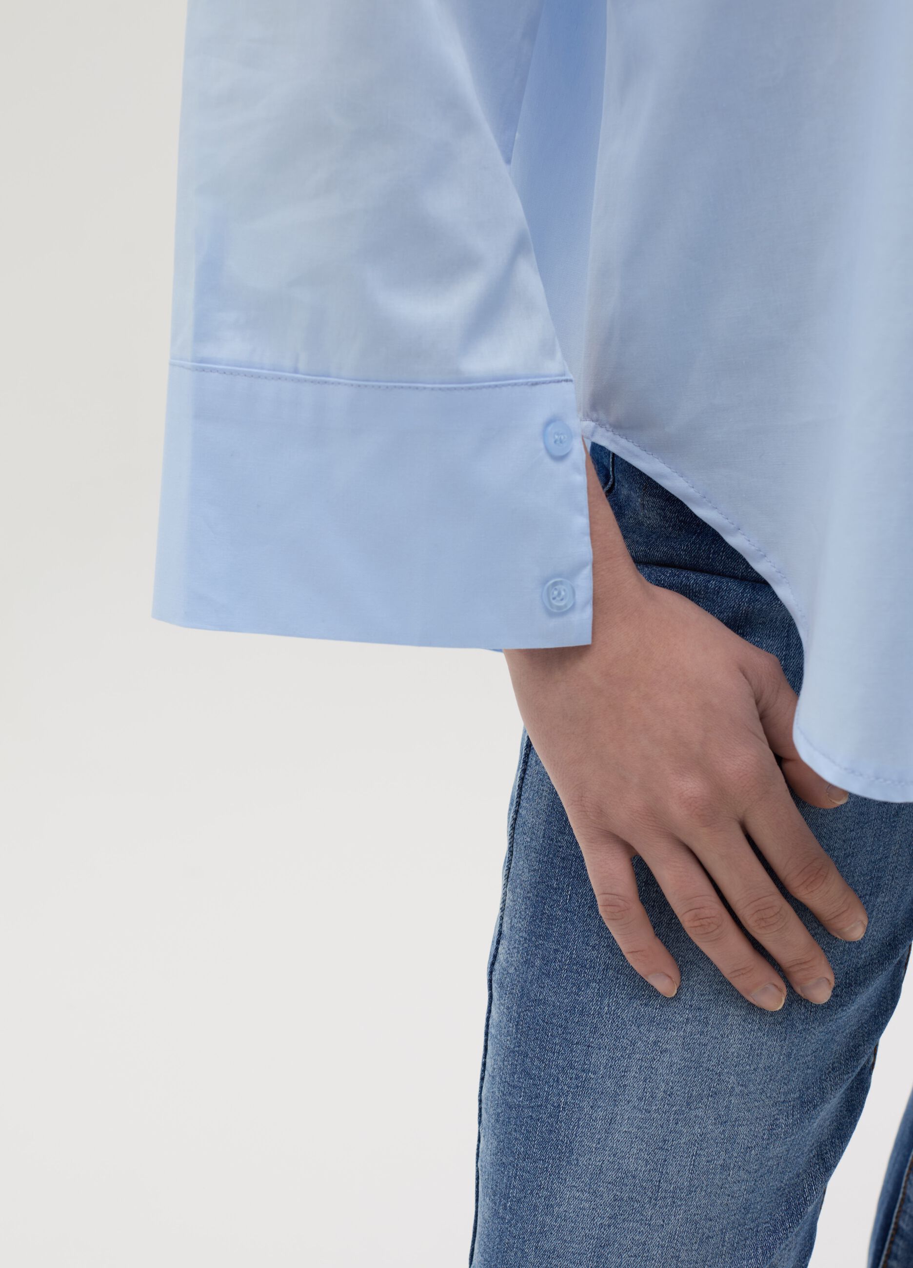 Stretch cotton shirt
