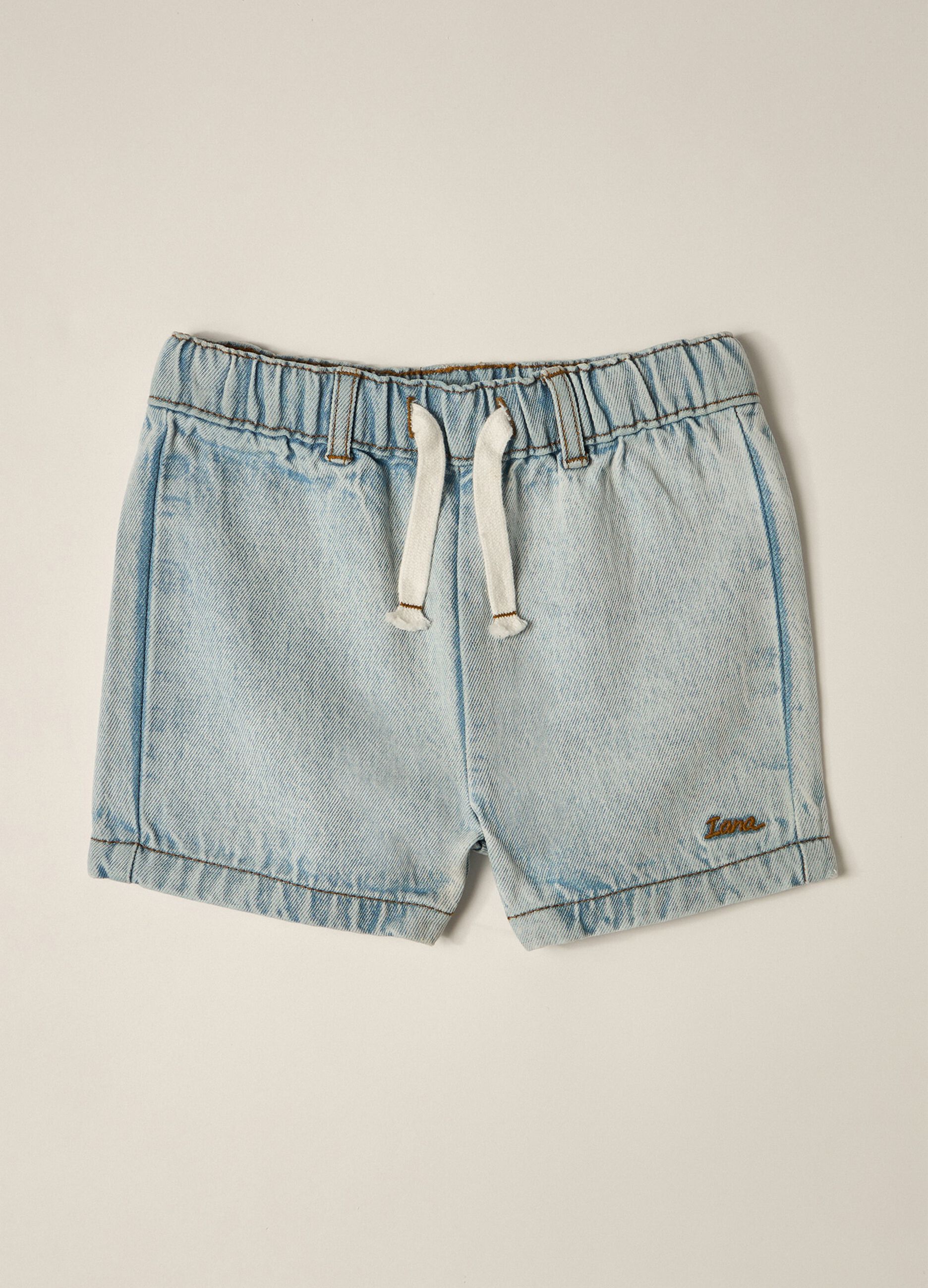 IANA Baby Mixed Cotton Denim Shorts