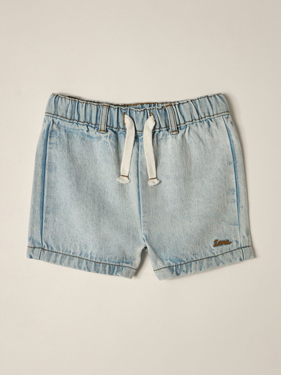 IANA Baby Mixed Cotton Denim Shorts_0