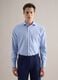 Camicia in puro cotone azzurra regular fit_0