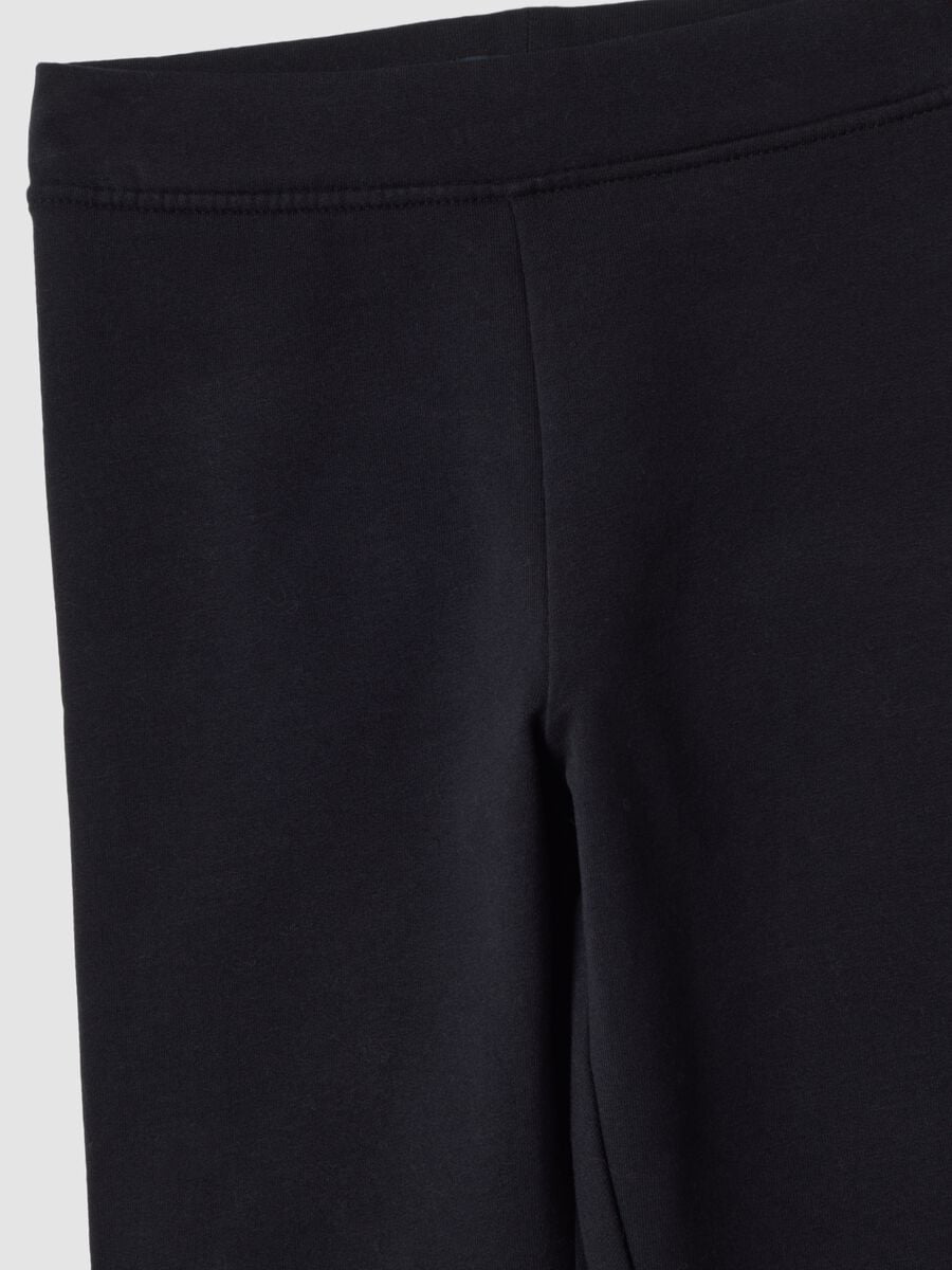 Leggings neri in cotone organico elasticizzato skinny fit_2