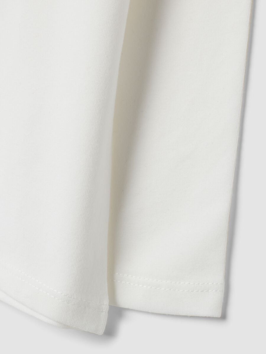 White organic stretch cotton crew-neck top_3